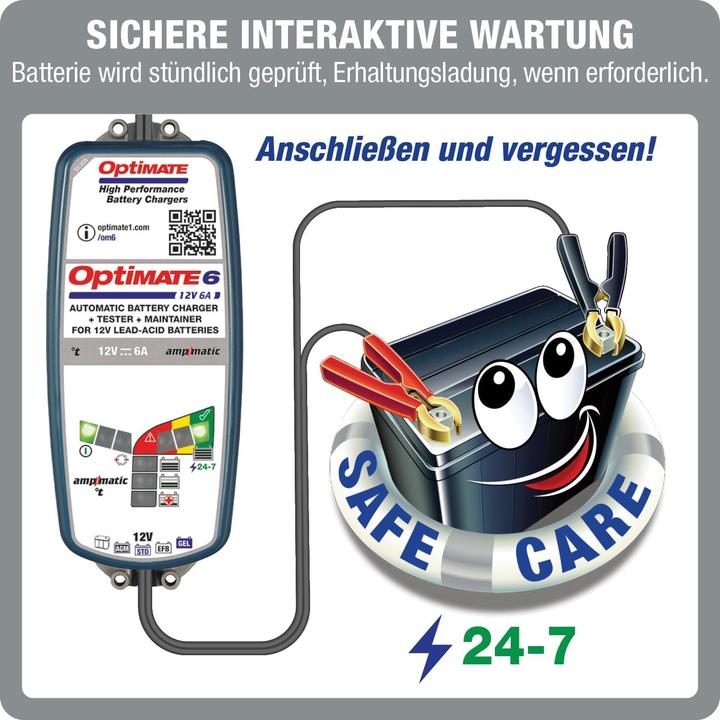 Actual product image Tecmate 6 Ampmatic (12V, 6 A)