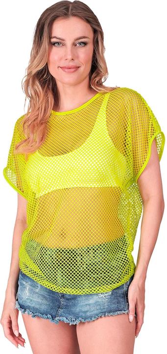 Produktbild Widmann Neon Gelbes Netzshirt kurze Ärmel (L)