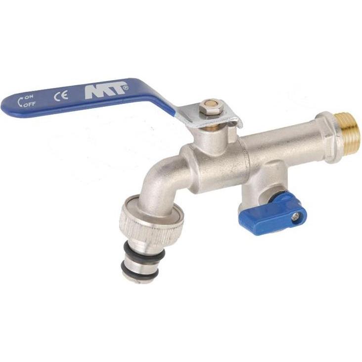 MT, Raccordo per tubo flessibile, GARDEN FAUCET WITH TWO BRANCHES (4148 1 (Valvola del giardino, 17 mm)