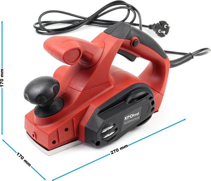 Produktbild Wiltec Elektrohobel 710W 82mm Falzhobel Hobelmaschine Handhobel Holzhobel Hobel