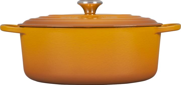 Le Creuset Bräter Signature oval 31 cm Nectar (31 cm, Bräter + Schmortopf, Gusseisen)