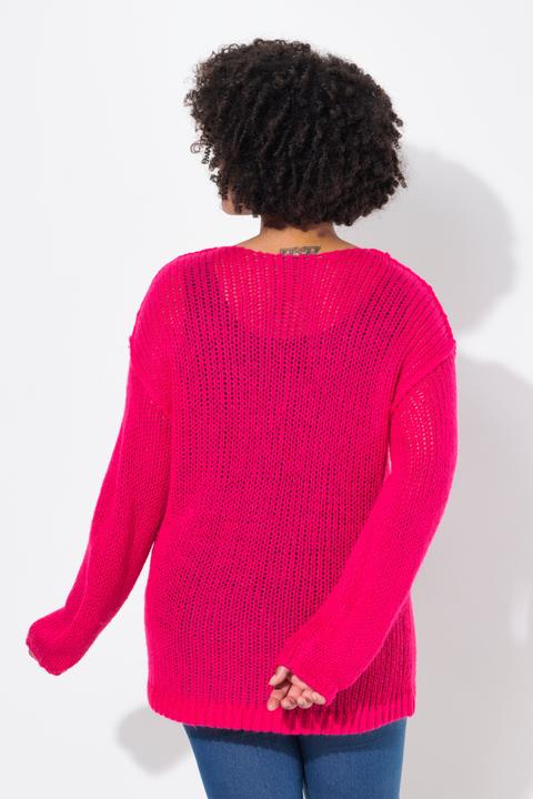Produktbild Angel of Style Pullover, oversized, Ballonärmel, V-Ausschnitt. (50)