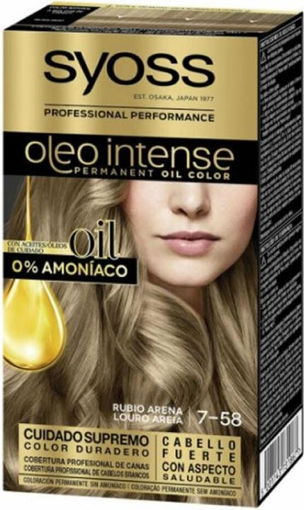 Produktbild Syoss OLIO INTENSE tinte sin amoniaco #7.58-rubio arena 5 pz (Cool Beige Blond)