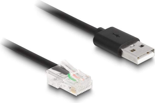 Produktbild Delock RJ50 zu USB 2.0 Typ-A Barcode Scanner Spiralkabel 2 m