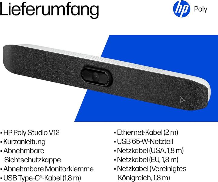 Actual product image Poly Studio V12 USB Video Bar Customer Special 1