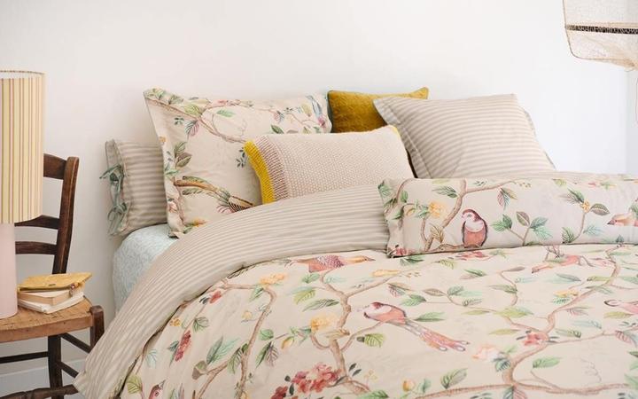 Produktbild PIP Studio Bonnuit Tagesdecke gestrickt Throw white 130x170cm (1Stück) (130 x 170 cm)