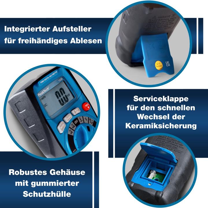 Produktbild Peaktech Digital Multimeter P 1021, 4000 Counts (CAT III 600V)