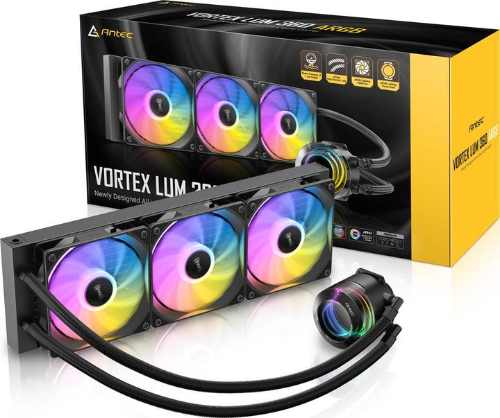 Image du produit Antec Vortex Lum 360 ARGB Waterkoeling Zwart AMD-Intel