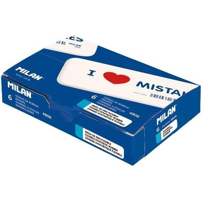 Milan I Love Mistakes synthetischer Radiergummi (6 Stk.) (409859)