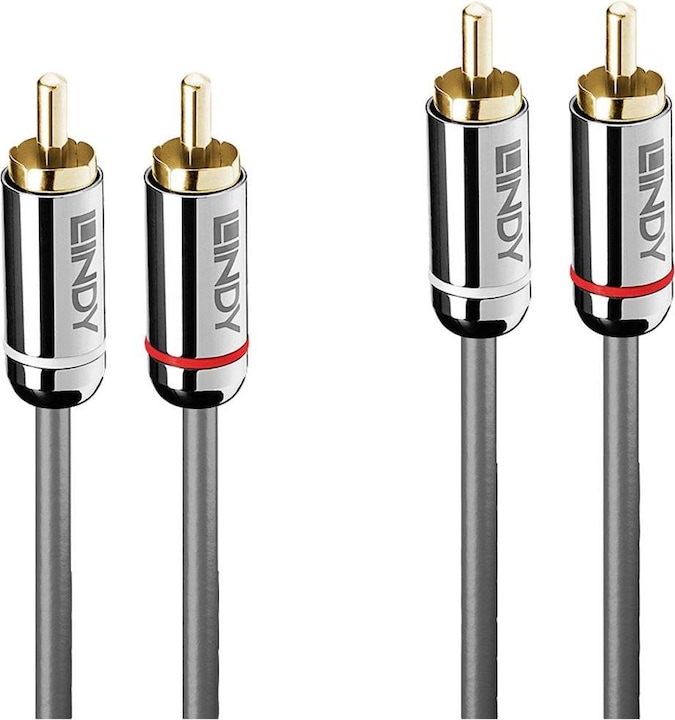 Productafbeelding Lindy Dubbele Phono Audiokabel, Cromo Lijn (3 m, RCA)