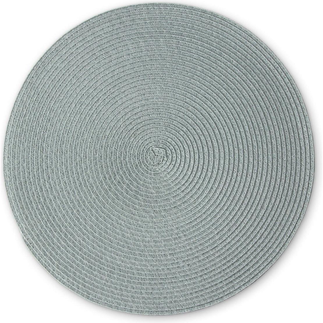 Continenta, Tischset, Tischset, graugrün, Ø 38 cm (38 x 38 cm)