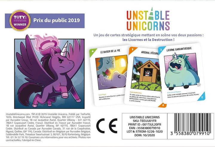 Image du produit Asmodée Unstable Unicorns (Fr) (Français)