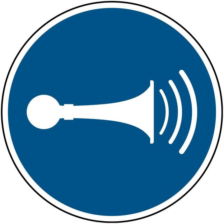 Image du produit Brady Plaque de sécurité ISO - Klaxon