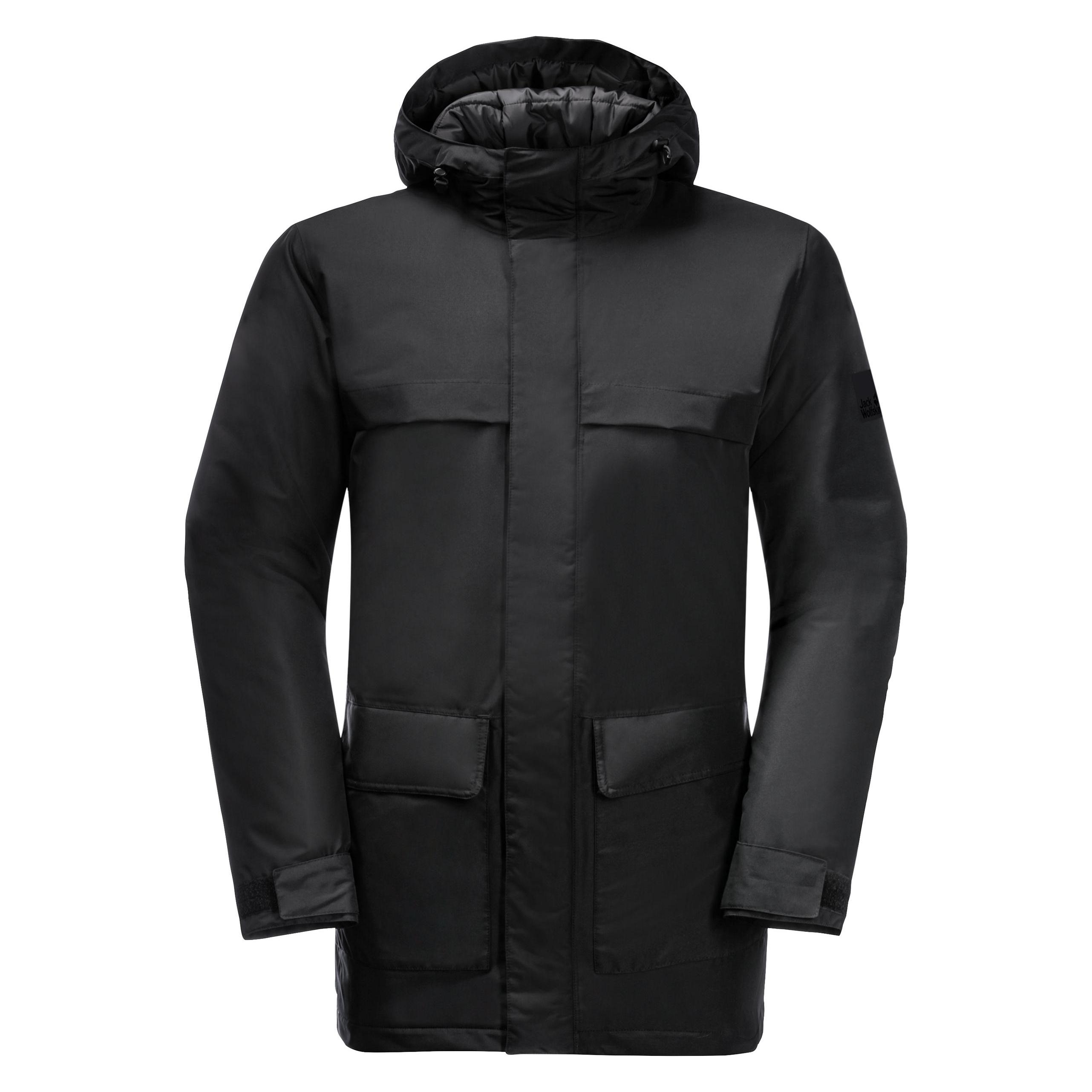 Jack Wolfskin, Herren, Winterjacken, Winterlager Parka M, Schwarz, (L)
