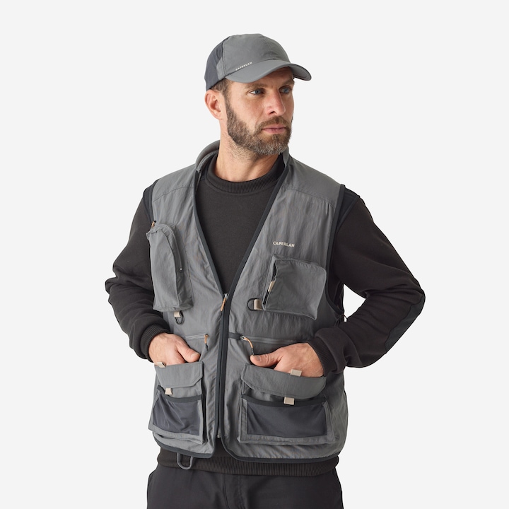 Actual product image Caperlan Fishing waistcoat FV 500 grey (XL)