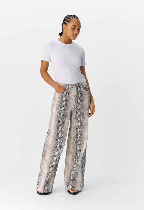 Actual product image Object Print Jeans mit weitem Bein (XS)