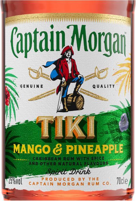 Immagine prodotto Captain Morgan Tiki MANGO & PINEAPPLE / (1 x 70 cl)