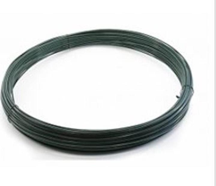 Cavatorta Écheveau de fil de fer plastifié vert