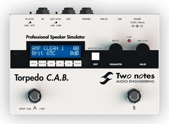 Immagine prodotto Two Notes Siluro C.A.B. (Chitarra elettrica, Basso elettrico)