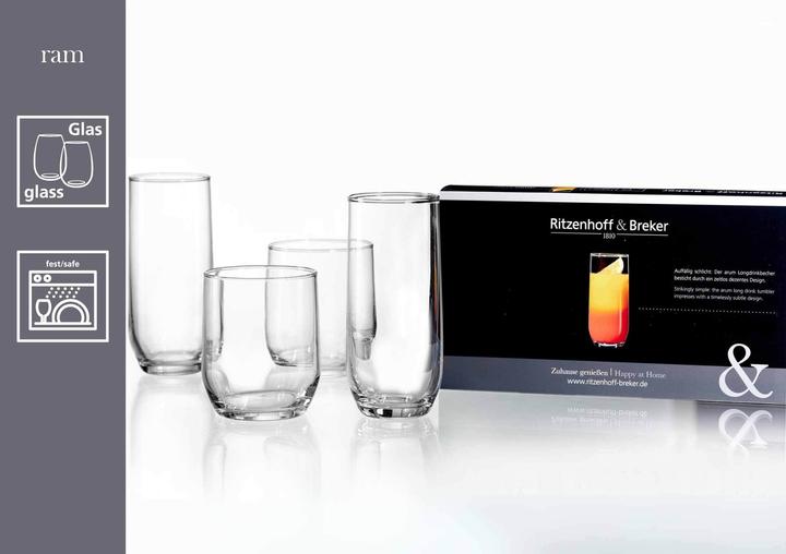 Image du produit Ritzenhoff & Breker Verre à whisky "RAM", 0,315 l résistant au lave-vaisselle, hauteur : 100 mm (3.15 dl, 3x, Verre à whisky)