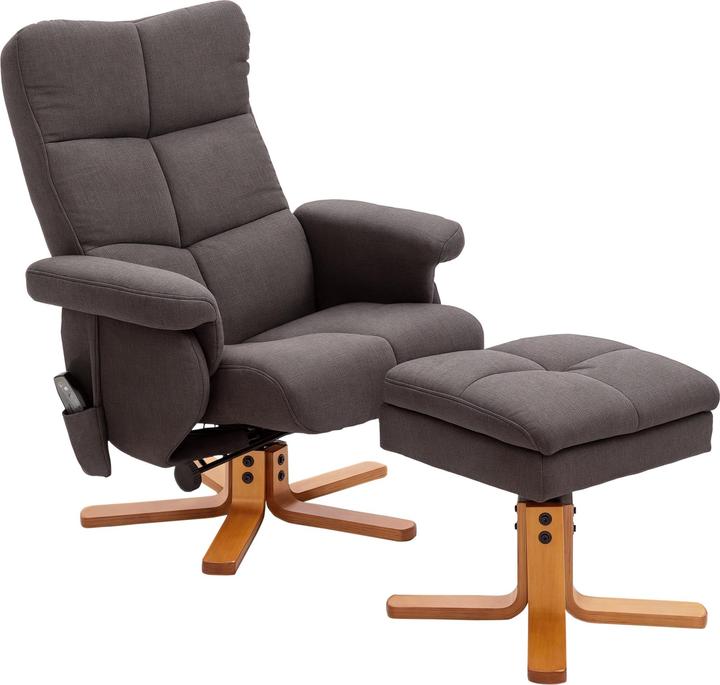 Immagine prodotto Homcom Sedia per massaggi con poggiapiedi e spazio per riporre gli oggetti