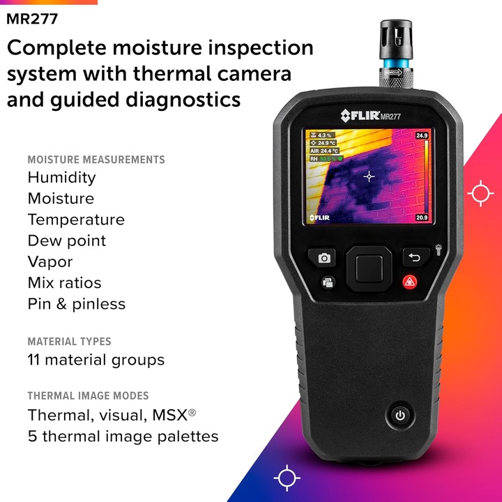 Actual product image Flir MR277 Hygrometer/Psychrometer Indoor Electronic psychrometer