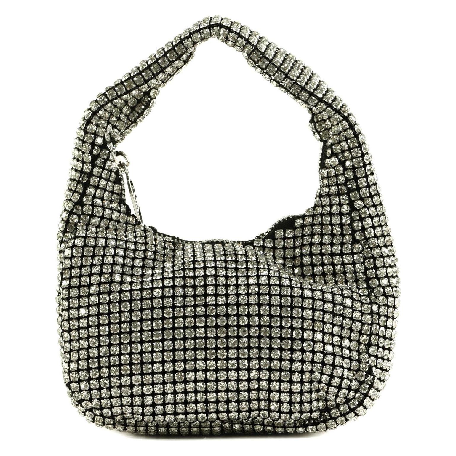 Liu Jo, Damen, Handtasche, Sera Hobetto Strass Handbag, Schwarz
