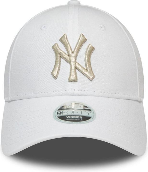 Produktbild New Era 9Forty Damen Cap - Metallic New York Yankees Weiss