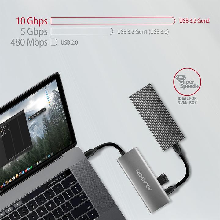 Produktbild Axagon HMC-5G2 (USB-C, 5 Ports)