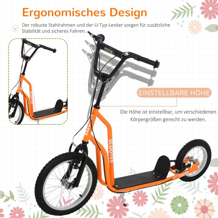 Image du produit Homcom Trottinette avec frein à main