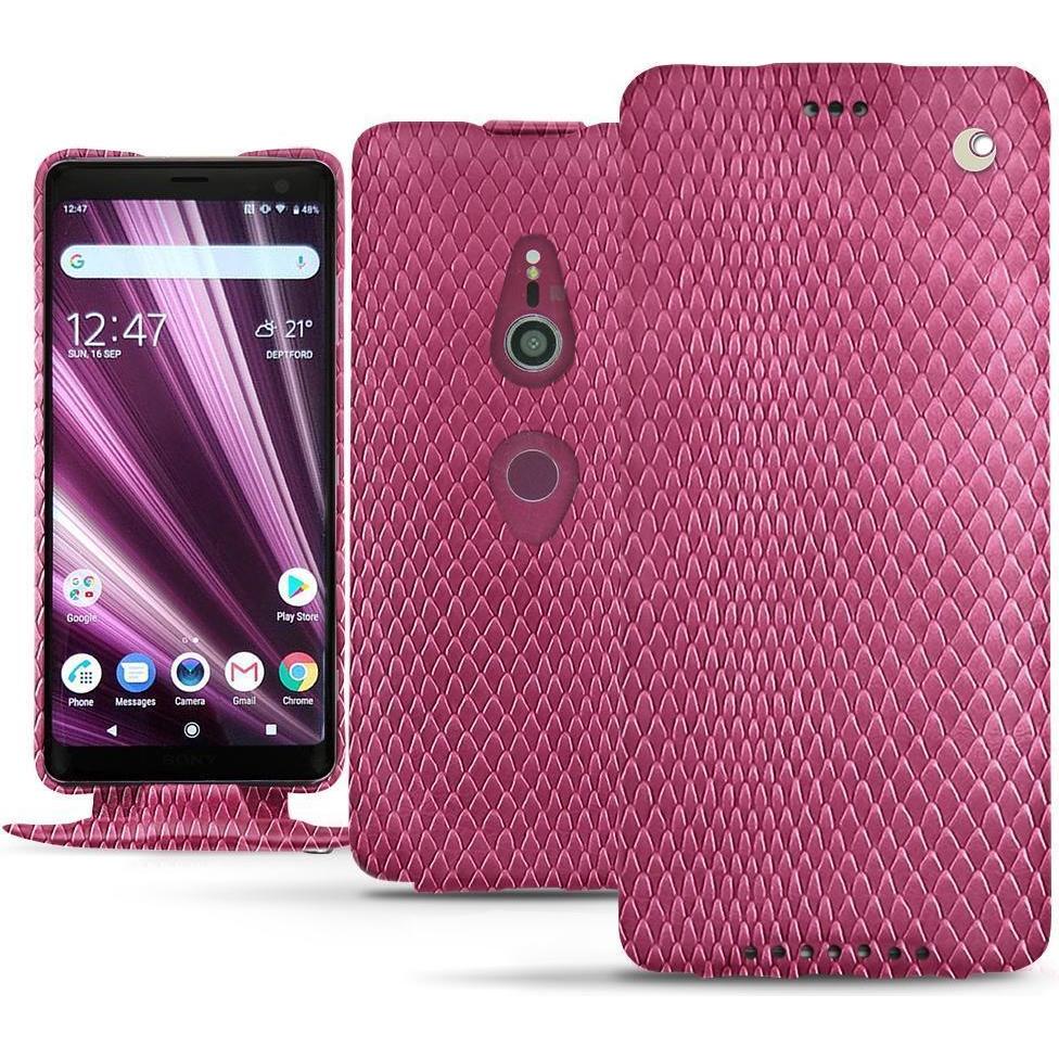Thumbnail - Noreve Lederschutzhülle vertikal (Sony Xperia XZ3), Smartphone Hülle, Rosa