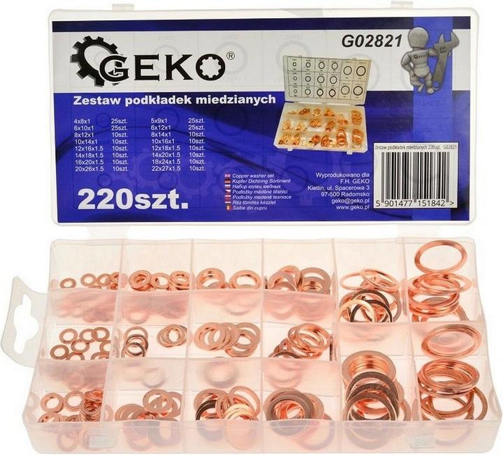 Produktbild GEKO Kupferscheiben-Set 220 Stück