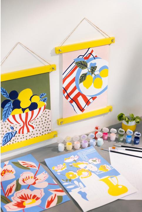 Image du produit Creativ Company Bastelfarbe Malen nach Zahlen mit Acrylfarben 4 Stück