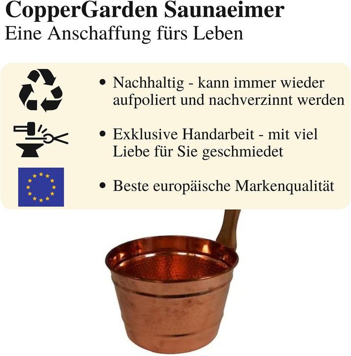 Produktbild Copper Garden Set Eimer & Kelle
