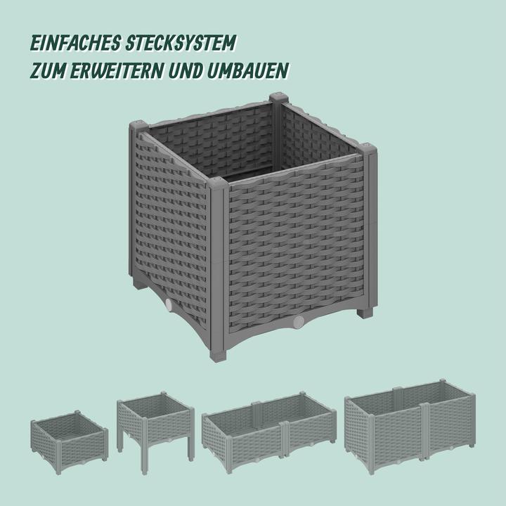 Actual product image Relaxdays Pflanzkübel (40 x 40 x 38 cm)