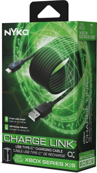 Actual product image Nyko Charge Link USB/USB-C for Playstation 5 / Xbox Series X - S - 2,5 meter (PS5, Xbox Series X)