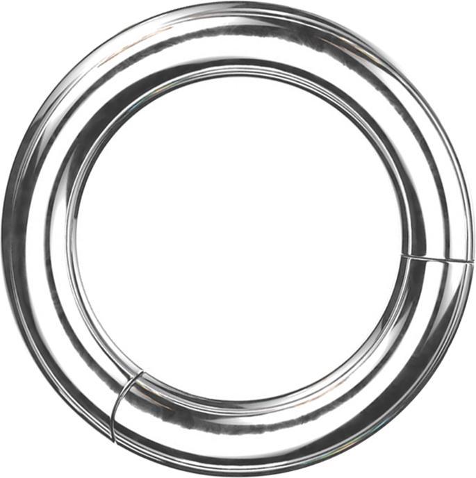 Produktbild Star Piercing Segmentring klappbar silber (ohne Messing, Titan)