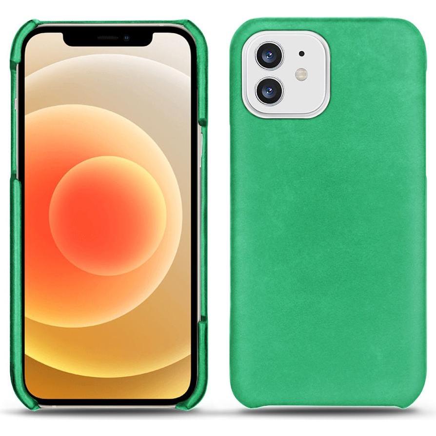 Noreve Lederschutzhülle (Apple iPhone 12 mini), Smartphone Hülle, Grün