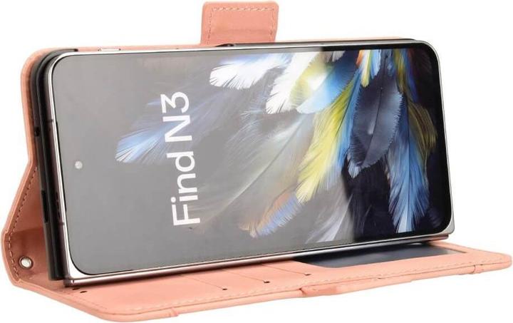 Actual product image Cover-Discount OnePlus Open - Case with many card slots pink (OnePlus Open)