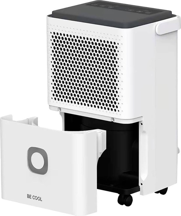 Actual product image Be Cool BC10LEF2301 Dehumidifier 15m² 240W 10 l/day White, grey (15 m², 10 l/24h)