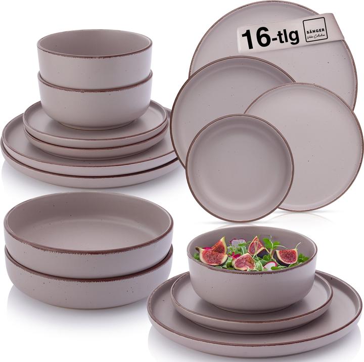 Actual product image Sänger Geschirr Tafelservice Bombay Basalt (16 pcs.)