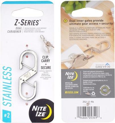 Actual product image Nite Ize Doppelter Karabinerhaken der Z-Serie - Stahl