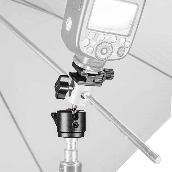 Produktbild Walimex Schirm- und Blitzhalter mit Kugelkopf (Blitzgerät Adapter)