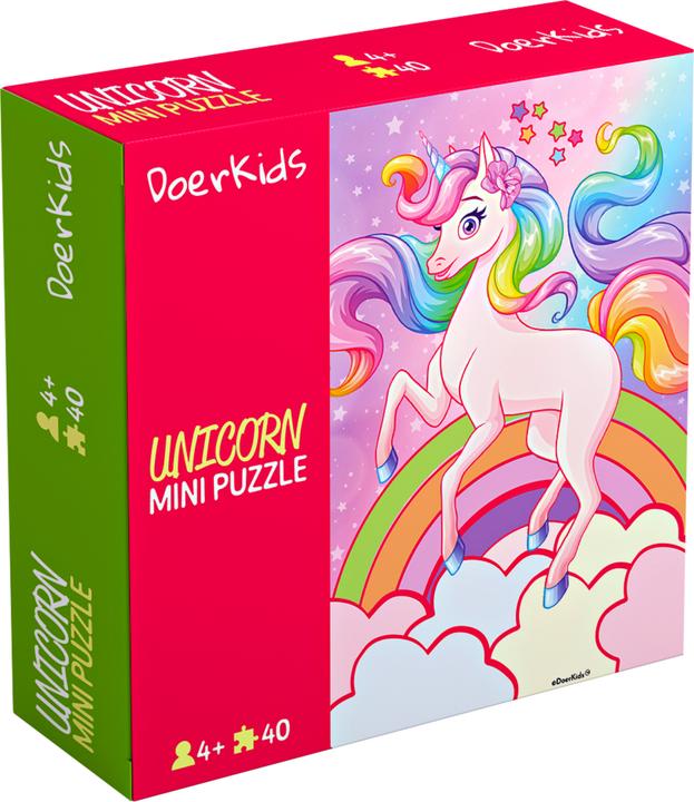 Produktbild DoerKids Mini Puzzle Einhorn 40 Stk. (40 Teile)