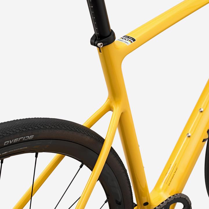 Actual product image Van rysel Road bike NCR CF Carbon Allroad 12-speed yellow