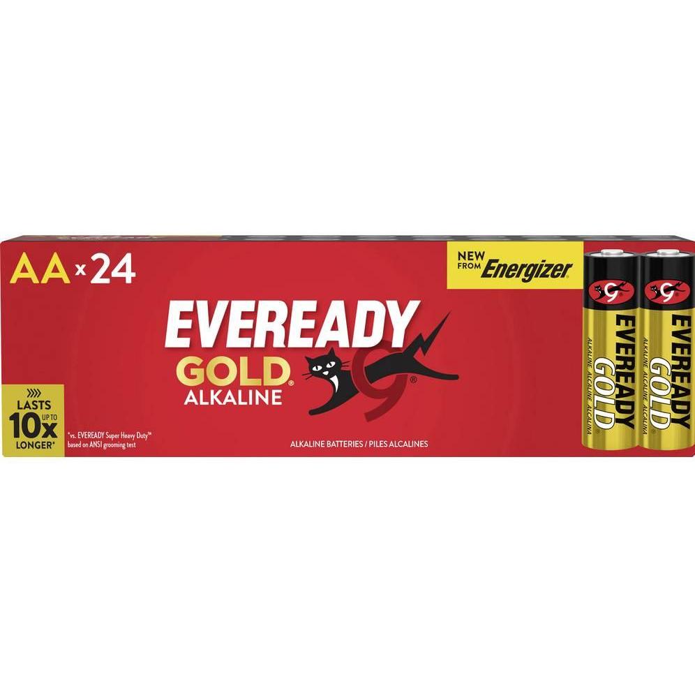 Energizer Eveready E304401000 Batteria Mignon (AA) 1,5 V 24 pz. (24 pz., AA / LR6 / LR06 / Mignon / R6 / R14505), Batterie + pile
