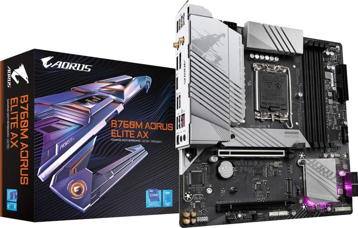 Gigabyte B760M AORUS ELITE AX (LGA 1700, Intel B760 Express, mATX)
