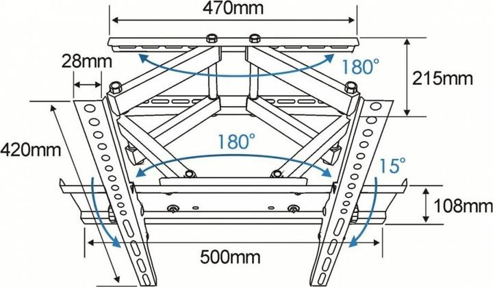 Image du produit Lenovo ! Support TV mural -43P 26-55 55 kg VESA 400x400 (-43P) (65", 55 kg)