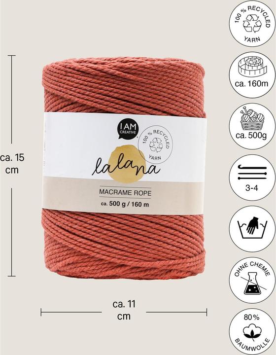 Actual product image Lalana Macrame Rope (160 m)