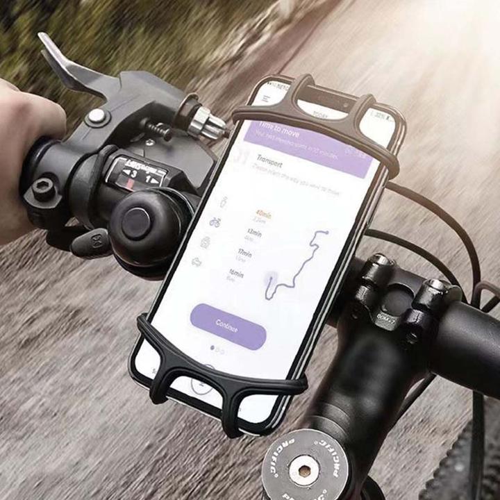 Produktbild Dunlop Fahrradtelefonhalter 10-15 cm drehbar (Schwarz)